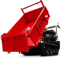 1.1 SCHORR Minidumper RR500DHKB2 PRO 500kg Kiste mit Kipphydraulik und Mitfahrplattform 9,2 PS Motor Raupendumper