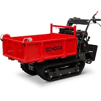 1.6 SCHORR Minidumper RR500DHKB2 PRO 500kg Kiste mit Kipphydraulik und Mitfahrplattform 9,2 PS Motor Raupendumper