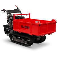 1.7 SCHORR Minidumper RR500DHKB2 PRO 500kg Kiste mit Kipphydraulik und Mitfahrplattform 9,2 PS Motor Raupendumper