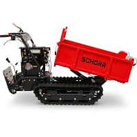 2.1 SCHORR Minidumper RR500DHKB2 PRO 500kg Kiste mit Kipphydraulik und Mitfahrplattform 9,2 PS Motor Raupendumper