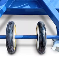 208669_222411_ML400_Montagelift_Detail-grosse-Rolle-Fahrgestell Montagelift ML400/3, max. Belastung 400 kg, 3.500 mm Fahrgestellhöhe, SolidHub