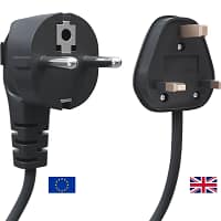 21208_Stecker-EU-UK_1600-1100 Elektrohubwagen HWE15-L-1, Lithium-Ionen 24 V 25 Ah, Gabellänge 1.800 mm, Tragkraft 1.500 kg, SolidHub