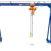 22870_169714_Portalkran_gesamtansicht_0824 Mobiler Portalkran PK1000/2 inkl. Elektrokettenzug, B-Ware, max. Tragfähigkeit 1.000 kg, 2.190 mm Hubhöhe, SolidHub