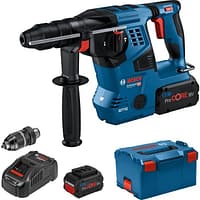 bohrhammer_bosch_gbh_18v-28_cf_professional_sds_plus_ Bosch Bohrhammer GBH 18V-28 CF Professional, SDS+, 18V / 8Ah, 2 ProCORE Akkus, Schlagkraft 3,3 Joule