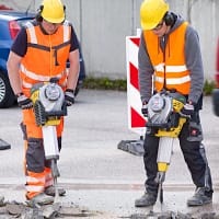 abbruchhammer-wacker_neuson_BH65-2 Abbruchhammer mit Benzinmotor, Wacker Neuson Typ BH65 27x80, Schlagzahl 1.300 kg/m2s, Energie 65 Joule