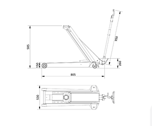 Unbenannt1-36 AC HYDRAULIC A/S Hydraulischer Rangierheber DK100Q
