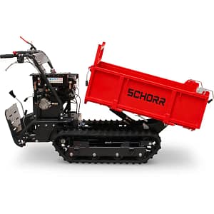 2.1 SCHORR Minidumper RR500DHKB2 PRO 500kg Kiste mit Kipphydraulik und Mitfahrplattform 9,2 PS Motor Raupendumper