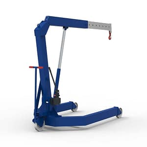 KRZ-300-HP-Gegengewichtsloser-Werkstattkran-mit-Teleskopausleger-Traglast-3000-kg-paralleles-Fahrwerk-klappbar-2 Gegengewichtsloser Werkstattkran mit Teleskopausleger, Traglast 3000 kg, paralleles Fahrwerk, klappbar