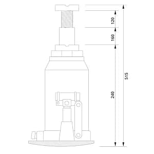hydraulik-hydraulisch-wagen-heber-25-t-zylinder-1-stufig-spindel-lkw-nfz~3 Hydraulik Wagenheber 25 t Zylinder 1-stufig Spindel LKW