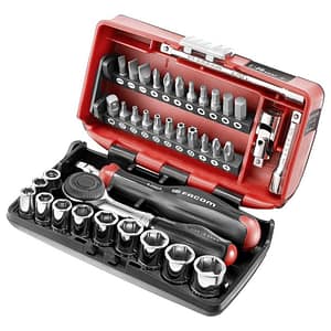 image (1) Facom Steckschlüsselsatz metrisch 1/4" (6.3 mm) 17teilig