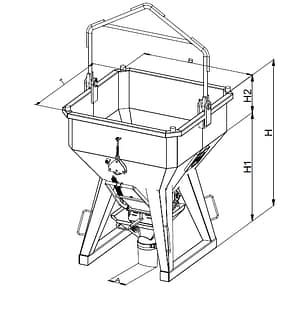 1034neu Betonsilo 1034 mit Reißleine 250 - 4000 Liter quadratisch extra stabil Eichinger
